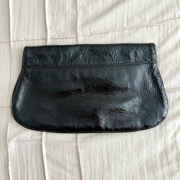 Tory Burch Oversized Metallic Leather Clutch - Picture 4 of 6